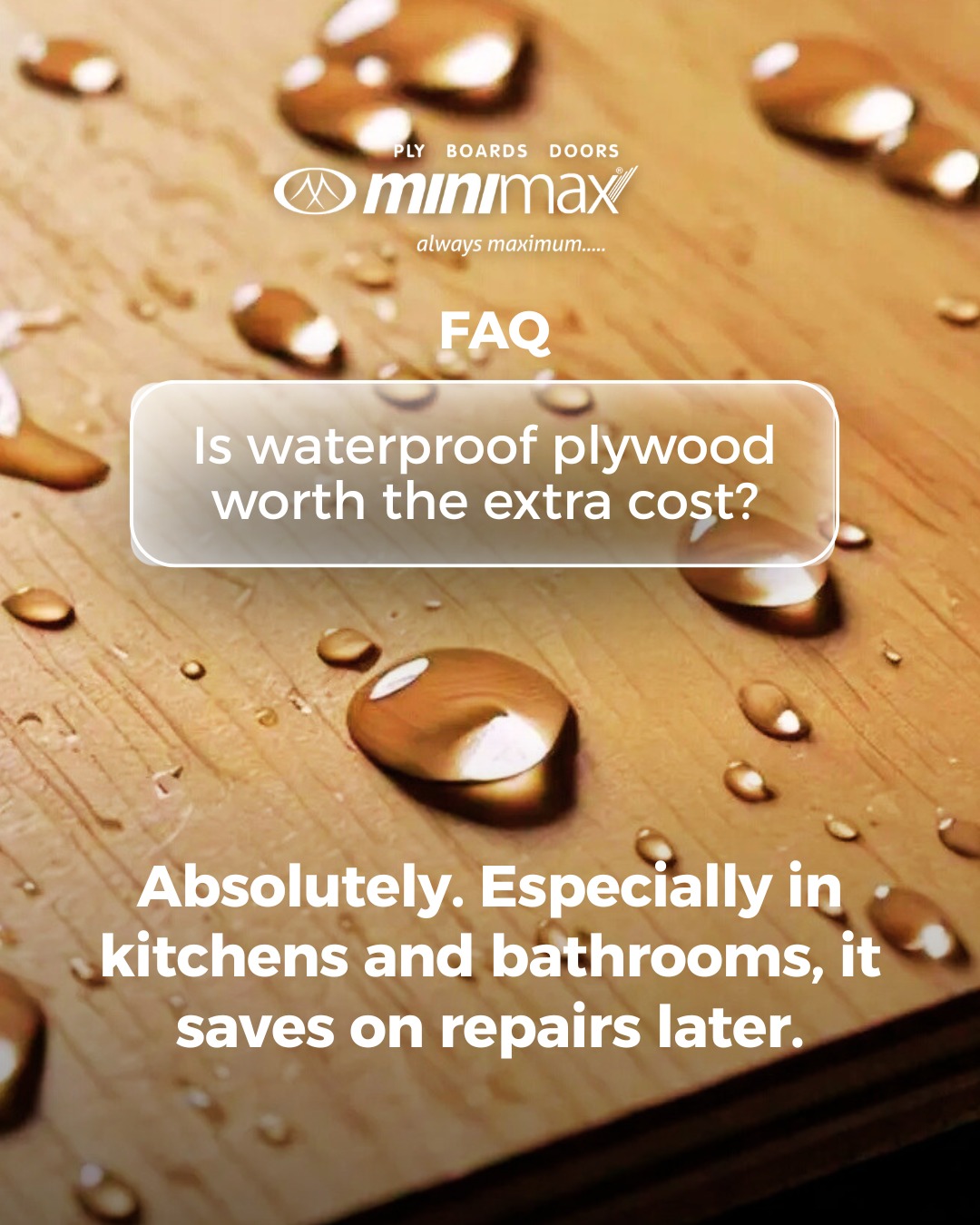 water resistant plywood